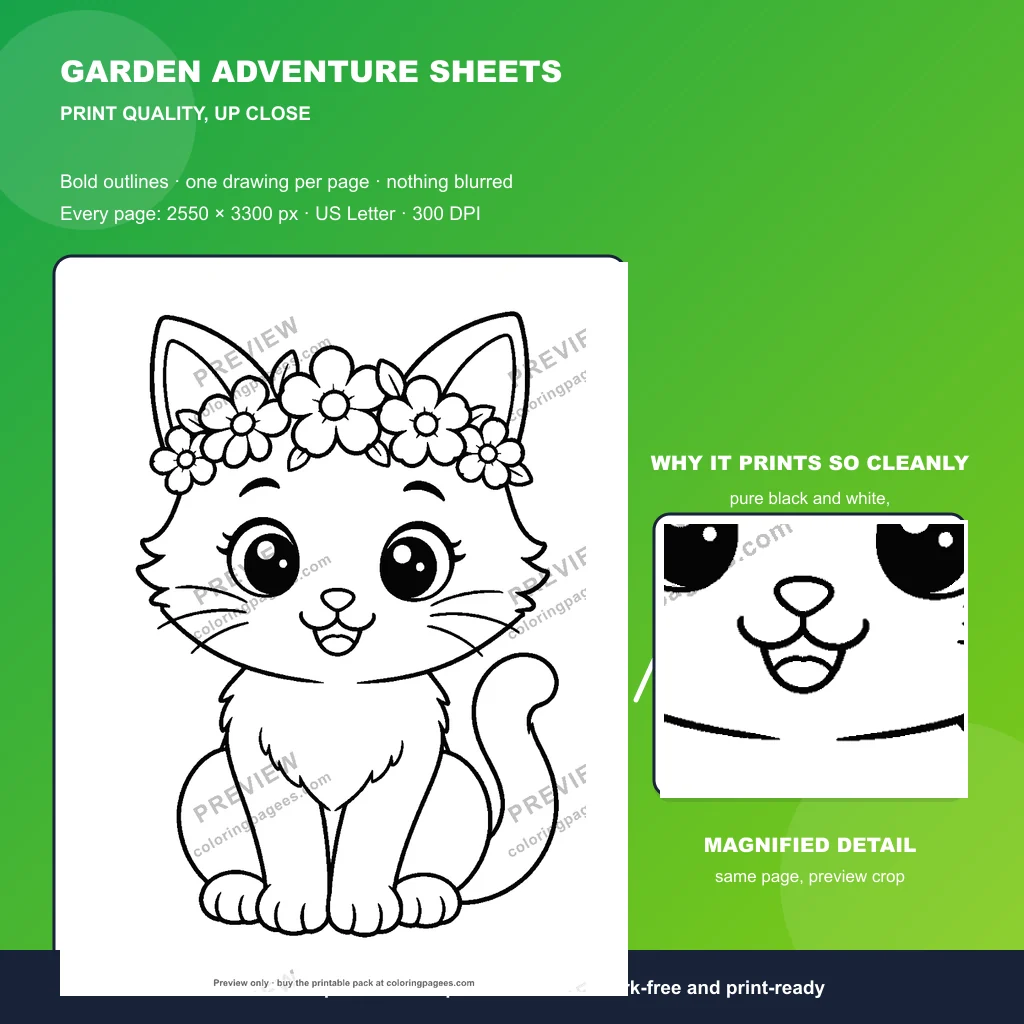 Garden Adventure Sheets sample pages 5
