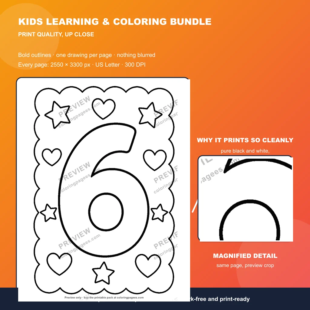 Kids Learning & Coloring Bundle sample pages 5